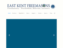 Tablet Screenshot of eastkentfreemasons.org